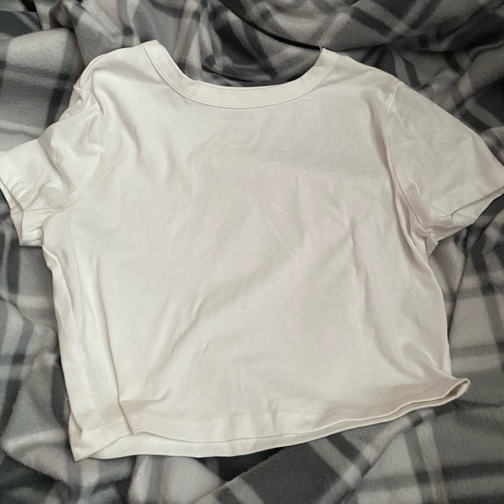 Wild fable white crop top